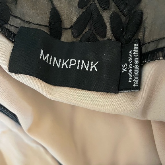 MINKPINK Black Lace Mini Dress w/ Statement Sleeves Size XS - Picture 4 of 4